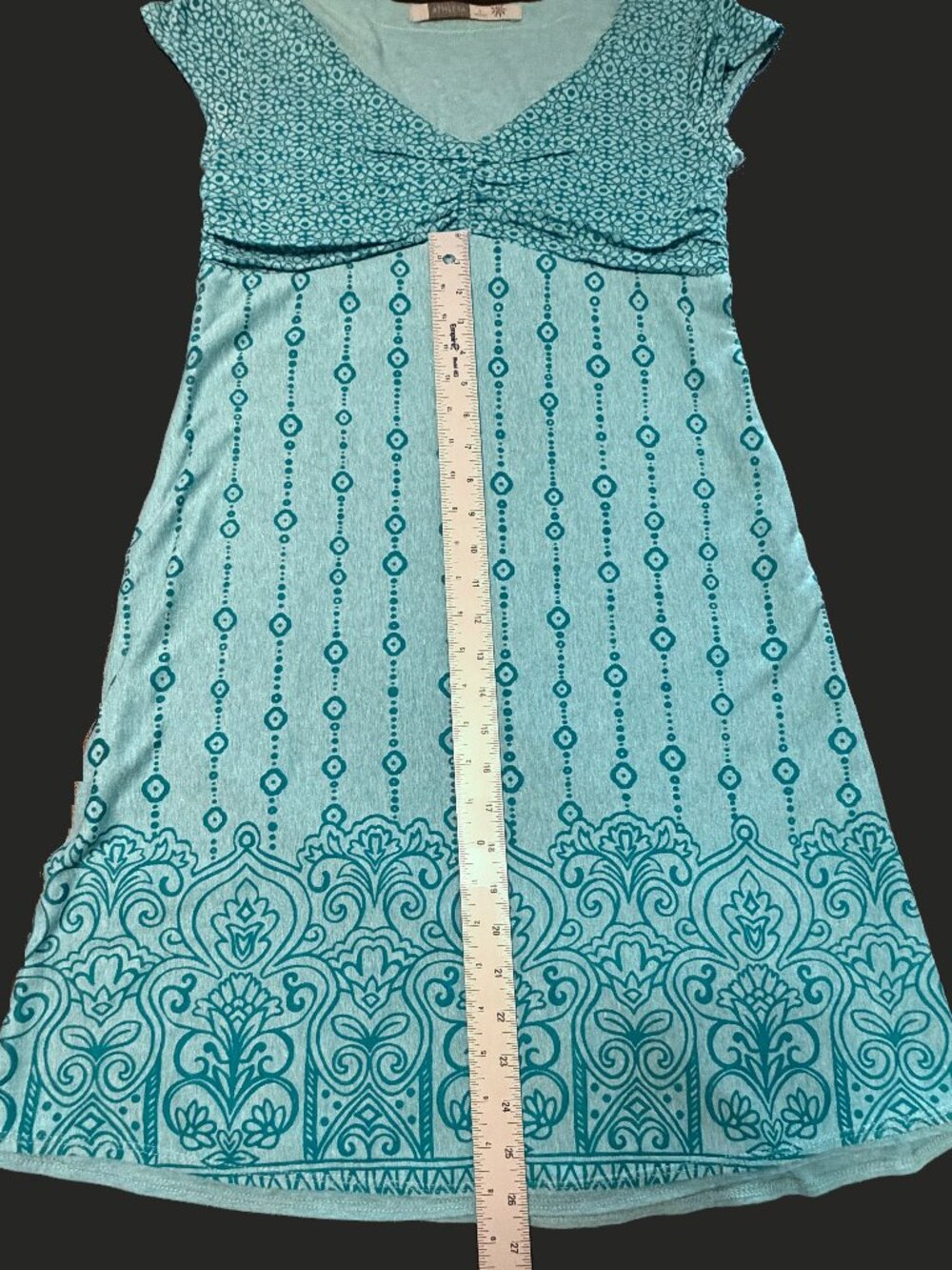 Athleta Santorini Dress - Teal Blue - Size Small - Empire Waist - Picture 5 of 8